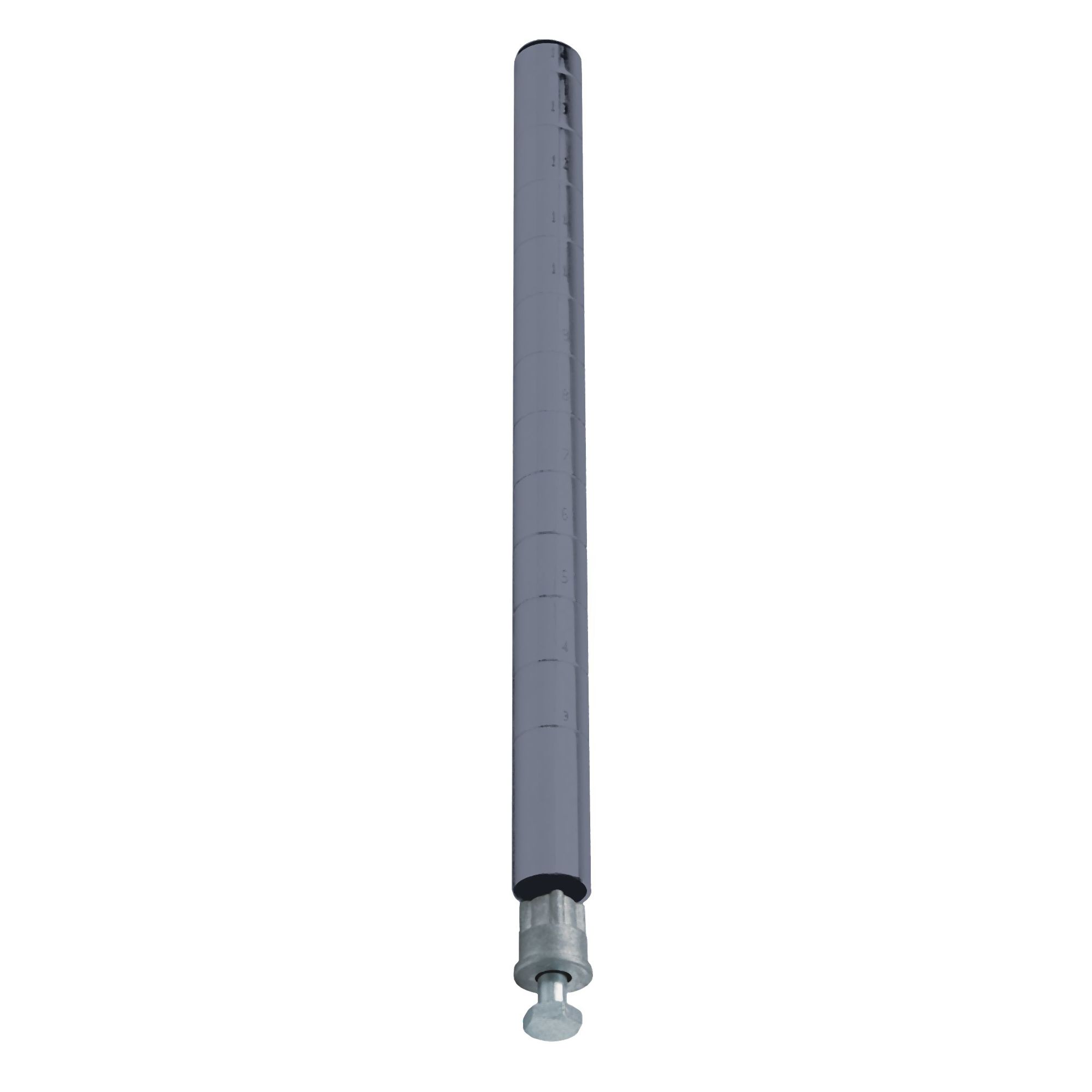 Quantum 86in. H Post Gray Epoxy, Model# P86GY